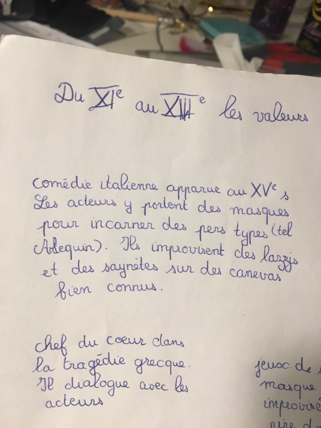 théâtre Flashcards Memorang