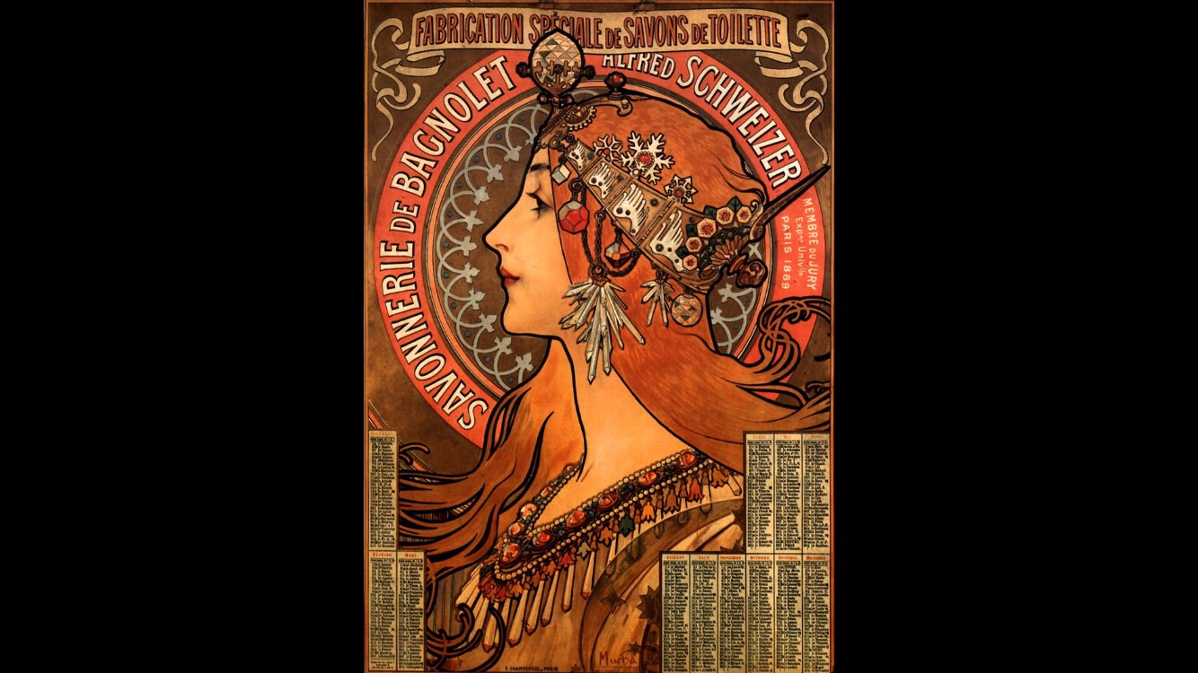 Art Nouveau Famous Paintings Alphonse Mucha Flashcards Memorang